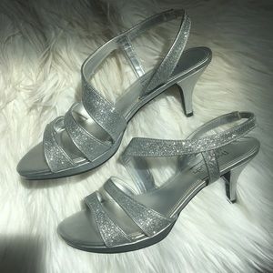 Silver Sparkly Heels